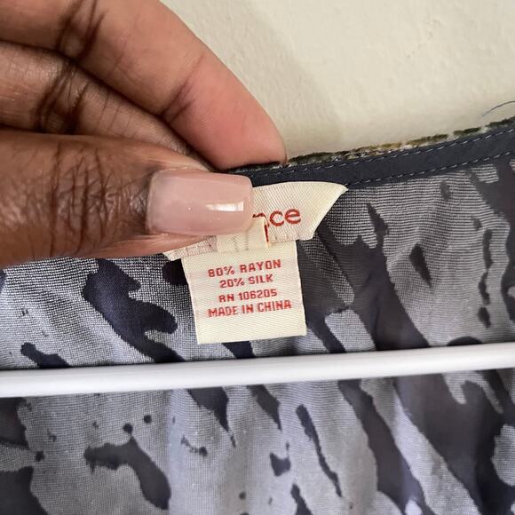 Sundance Burnout Velvet Blouse Womens Med Sheer Silk Blend Whimsigoth Fairy Boho - Picture 5 of 8